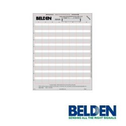 Paquete de etiquetas Belden AX107694 (020 de) 25 hojas área de impresión 0.98 x 0.32in 72 piezas por hoja