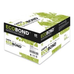 Papel Ecobond tamaño Carta de 75 g, Caja con 10 resmas (5 mil hojas).