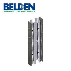 Organizador vertical Belden BHVHH06 de alta densidad 6"ancho 84 alto administración frontal y posterior 45 ur con tapa negro