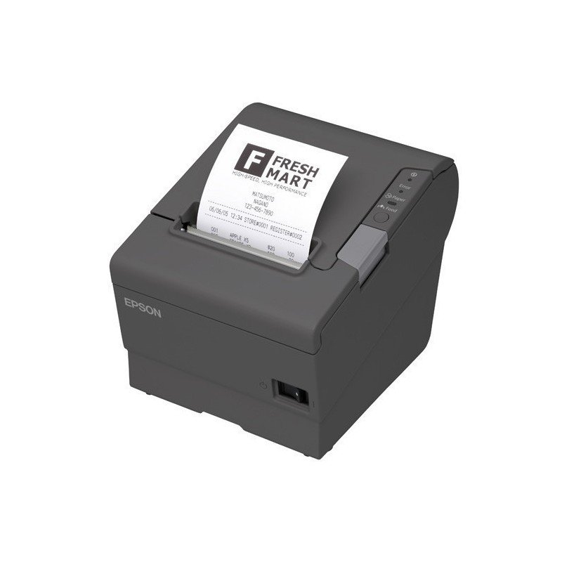 Miniprinter Epson TM-T88V-834, térmica, 80 mm o 58 mm, paralela, USB, autocortador, recibo, negra