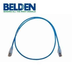 Patchcord UTP categoría 6+ diámetro reducido 28 AWG Belden C6D1106002 2 ft 0.6 m azul