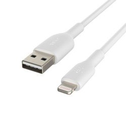 BOOST CHARGE - Cable Lightning - Lightning macho a USB macho - 1 m - blanco - para Apple 10.5-inch iPad Pro, 12.9-inch iP