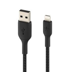 BOOST CHARGE - Cable Lightning - Lightning macho a USB macho - 1 m - negro - para Apple iPad/iPhone/iPod (Lightning)