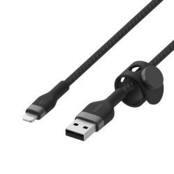 BOOST CHARGE - Cable Lightning - USB macho a Lightning macho - 1 m - negro - para Apple iPad/iPhone/iPod (Lightning)