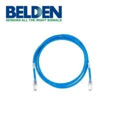 Patch cord categoría 6a CAF1106007 Belden blindado color azul 7ft 2.1 m