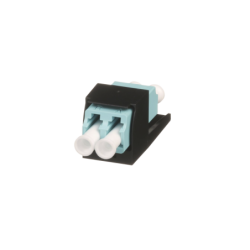 Módulo acoplador LC dúplex, para fibra óptica multimodo om3, om4, tipo mini-com, color aqua