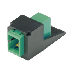 Módulo acoplador SC, APC simplex, para fibra óptica monomodo OS1, OS2, tipo mini-com, color negro