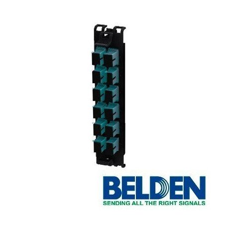 Panel de fibra Belden ff3x06sd 6 adaptadores SC 12 hilos multimodo OM3