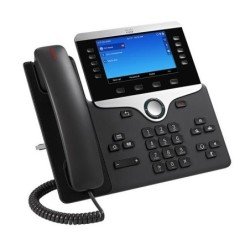Teléfono IP cisco serie 8800 Poe, pantalla a color de 5 pulgadas alta resolución (800 x 480), 2 puertos RJ45, puerto rj9 para au
