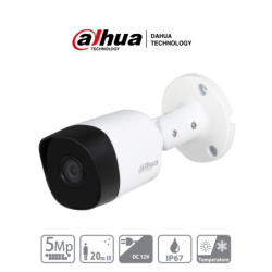 Dahua HAC-B2A51-28 - cámara bullet de 5 megapixeles, lente de 2.8mm, IR de 20 m, IP67, metálica, CVI, CVBS, AHD, TVI,