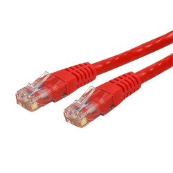 StarTech.com C6PATCH3RD cable de red Rojo 0,9 m Cat6 U/UTP (UTP)