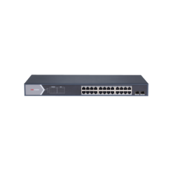 Switch gigabit Poe+, administrable, 24 puertos 10, 100, 1000 Mbps Poe+, 2 puertos SFP, configuración remota desde Hik-partnerpro