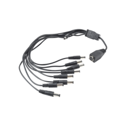 Cable con 9 vías para alimentar 8 cámaras TurboHD y DVR TurboHD epcom, Hikvision