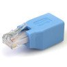 Adaptador rollower StarTech.com - RJ45, RJ45, Macho/hembra, Azul