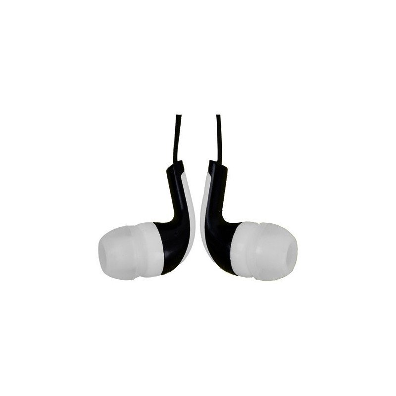 AUDIFONOS DE VIAJE IN-EAR CON MICROFONO Easy Line EL-995234 - Negro/Blanco, 3.5 mm, 1.2 m