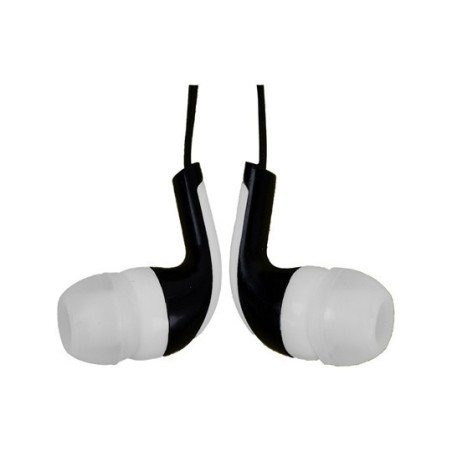 AUDIFONOS DE VIAJE IN-EAR CON MICROFONO Easy Line EL-995234 - Negro/Blanco, 3.5 mm, 1.2 m