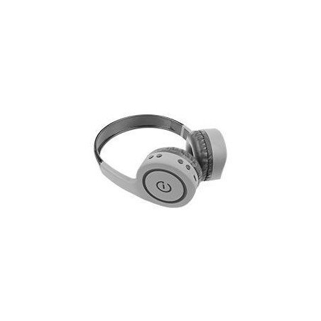 Audífonos on-ear inalámbricos manos libres con BT FM SD 3.5 mm Easy Line by Perfect Choice gris