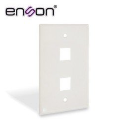 Placa de pared universal 2 puertos Enson ENS-FP62 sin Jack