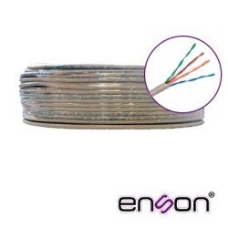 Cable UTP cat5e Enson epro-cat5e 100% cobre 24AWG gris