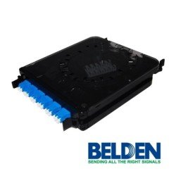 Cassette ECX para fibra óptica Belden fcsx06ldfs 6 puertos monomodo LC dúplex azul
