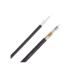 Cable de fibra óptica de 12 hilos, monomodo os2, interior, exterior, loose tube 250um, no conductiva (dieléctrica), ofnr (riser)