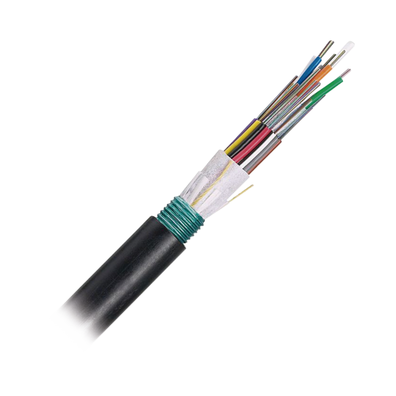 Cable de fibra óptica de 12 hilos, OSP (planta externa), armada, 250um, monomodo OS2, precio por metro