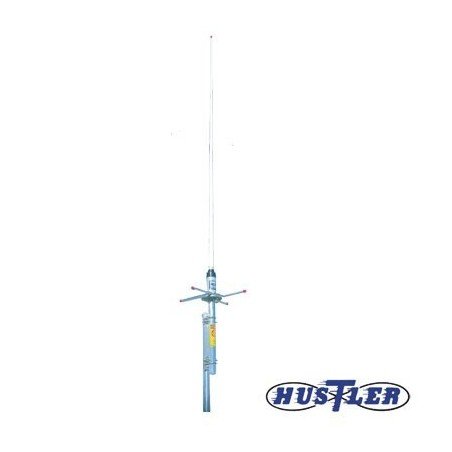 Antena Base UHF Fibra de Vidrio, 6 dB de ganancia, Rango de Frecuencia 492-498 MHz.