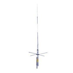 Antena Base VHF, 7 dB de ganancia, omnidireccional, rango de frecuencia 136 - 144 MHz