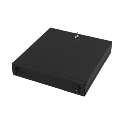 Gabinete metálico para DVR, NVR. Tamaño máx. De DVR, NVR: 445 x 88 x 400mm (an.xal. pro.). Compatible con fuente Slim.
