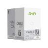 Bobina de cable marca Ghia cat6 UTP CCA color blanco 23 AWG UTP 305m 1000ft certificación CE, ROHS