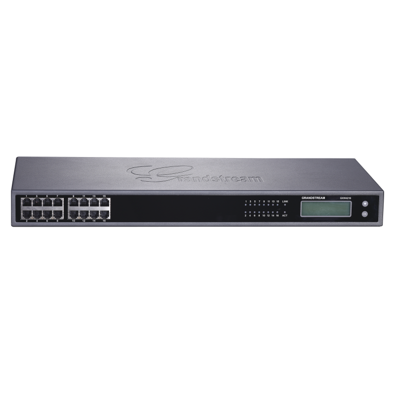Gateway VoIP GrandStream ATA de 16 puertos FXS + 1 puerto TELCO de 50 pins, para montaje en rack