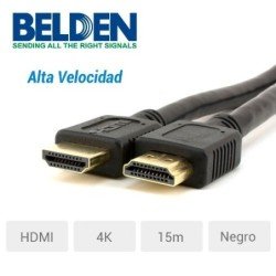 Cable video HDMI belde HDE015MB alta velocidad 4k 15 mtr negro