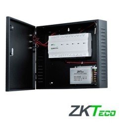 Panel de control de acceso avanzado greenlabel ZKTeco inbio460probox kit gabinete y fuente 4puertas, 8lectoras, 20000huellas, 60