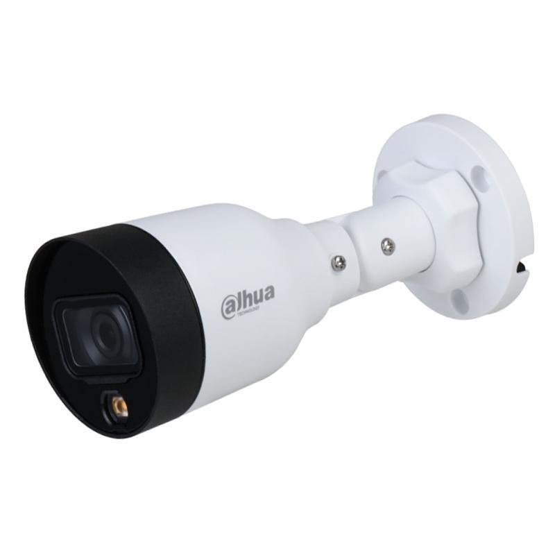 Cámara IP Dahua bullet full color 2 megapixeles, lente de 2.8mm, luz blanca de 15 m, h.265, IP67, PoE, dWDR