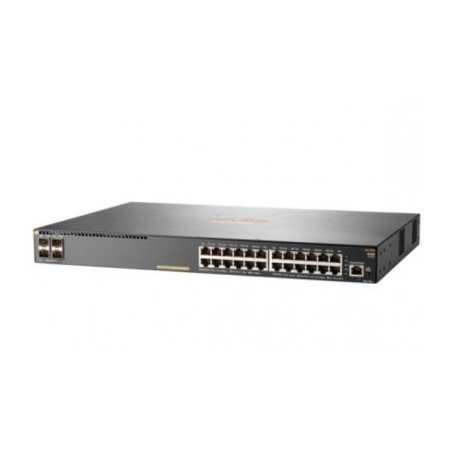 Switch HP Aruba 2930f 24g 4sfp+, 24 puertos RJ45 10/100/1000 y 4 SFP+ (1/10ge) administrable capa 3 (rip, ospf, acls, qos)