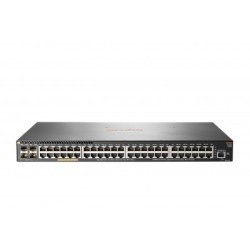 Switch HP Aruba 2930f 48g Poe+ 4sfp, 48 puertos RJ45 10/100/1000 Poe+ (370w) y 4 SFP (1g) administrable capa 3 (rip, ospf, acls,
