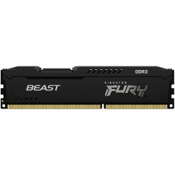 Memoria Kingston UDIMM DDR3 4gb 1600MHz fury beast cl10 240pin 1.5v con disipador de calor para pc/gamer/alto rendimiento