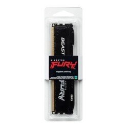 Memoria Kingston UDIMM DDR3 4gb 1600MHz fury beast cl10 240pin 1.5v con disipador de calor para pc/gamer/alto rendimiento