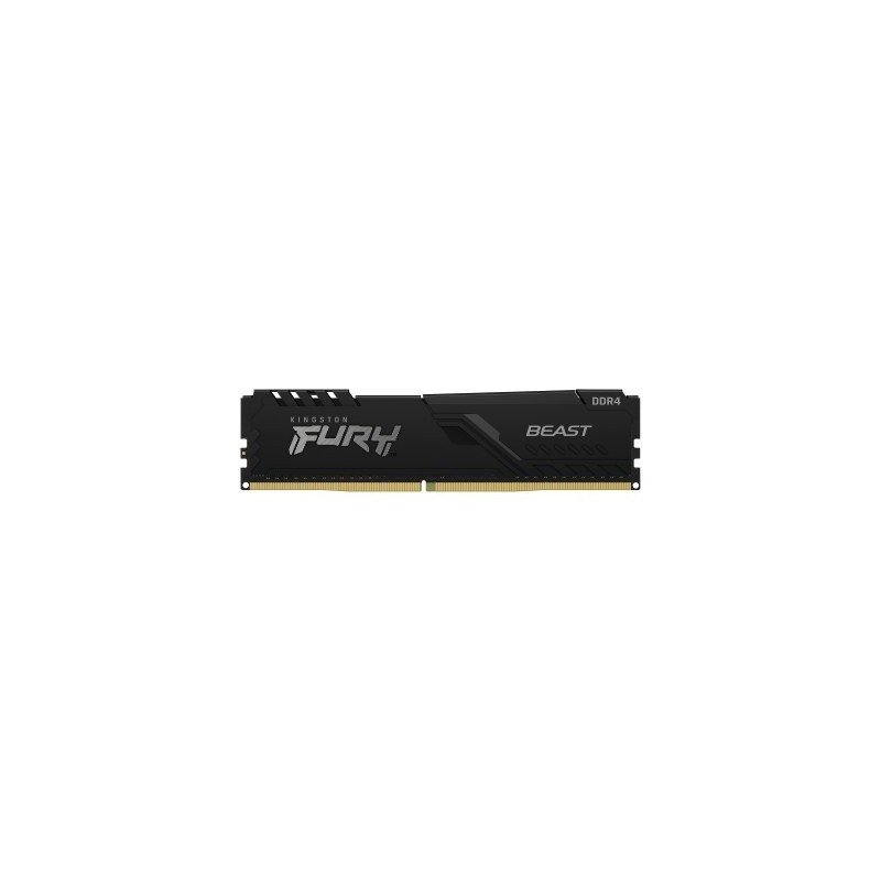 Memoria Kingston UDIMM DDR4 16GB 2666MHz Fury Beast CL16 288pin 1.2v c, disipador de calor para PC, gamer, alto rendimiento