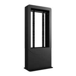 Kiosco totem Peerless-AV KIPC2555 vertical color negro para monitores de 55 pulgadas