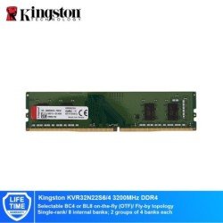 Memoria Kingston UDIMM DDR4 4GB 3200MHz Valueram CL22 288pin 1.2v para pc