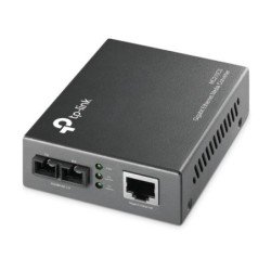 Convertidor de medios TP-Link mono modo conector de fibra SC a RJ45 1000mbps dúplex total hasta 15km