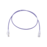 Patch cord mc6 modular cat6 UTP, cm/ls0h, 3ft, color violeta, diámetro reducido (28AWG), versión bulk (sin empaque individual)
