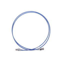 Patch cord mc6 modular cat6 UTP, cm/ls0h, 5ft, color azul, diámetro reducido (28AWG)