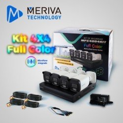 Kit 4x4 mfc4004kit incluye 1 DVR MXvr-4004a 4ch 1080p-lite soporta audio sobre coaxial o UTP + 4 cámaras HD Meriva Technology bu