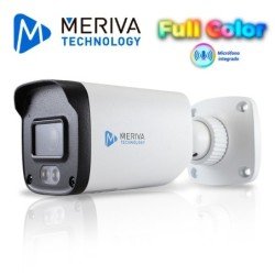 Cámara HD bullet Meriva Technology mfc-5201a AHD, TVI, CVI, 5mp, 3.6mm, 30m IR, micrófono integrado, IP67, coc, carcasa metálica