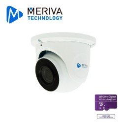 Cam IP domo eyeball Meriva Technology MFD-500ZS3A, 5mp, 2.8-12mm lente motorizado, h.265, 50m IR, micrófono integrado, mia integ