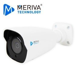 Cam IP bullet Meriva Technology mob-e300f, 2mp, h.265, 3.6mm, 30m IR, slot micro SD, entrada audio, face-recognition, mia integr