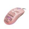 Mouse  Game Factor MOG601 - Juego, Laser, 16000 DPI, Rosa