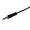 Cable de extensión StarTech.com - 2 m, 3.5 mm, 3.5 mm, Macho/hembra, Negro